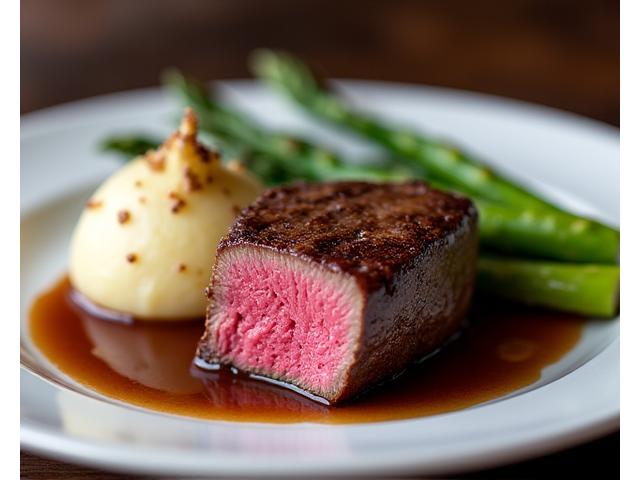 Perfectly cooked beef tenderloin